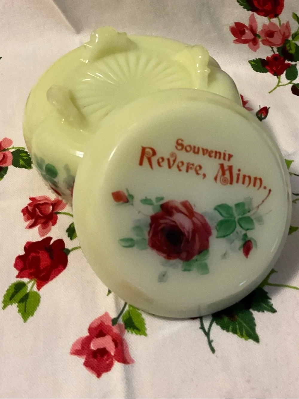VTG Custard Glass Souvenir Revere Minn - Picture 10 of 12